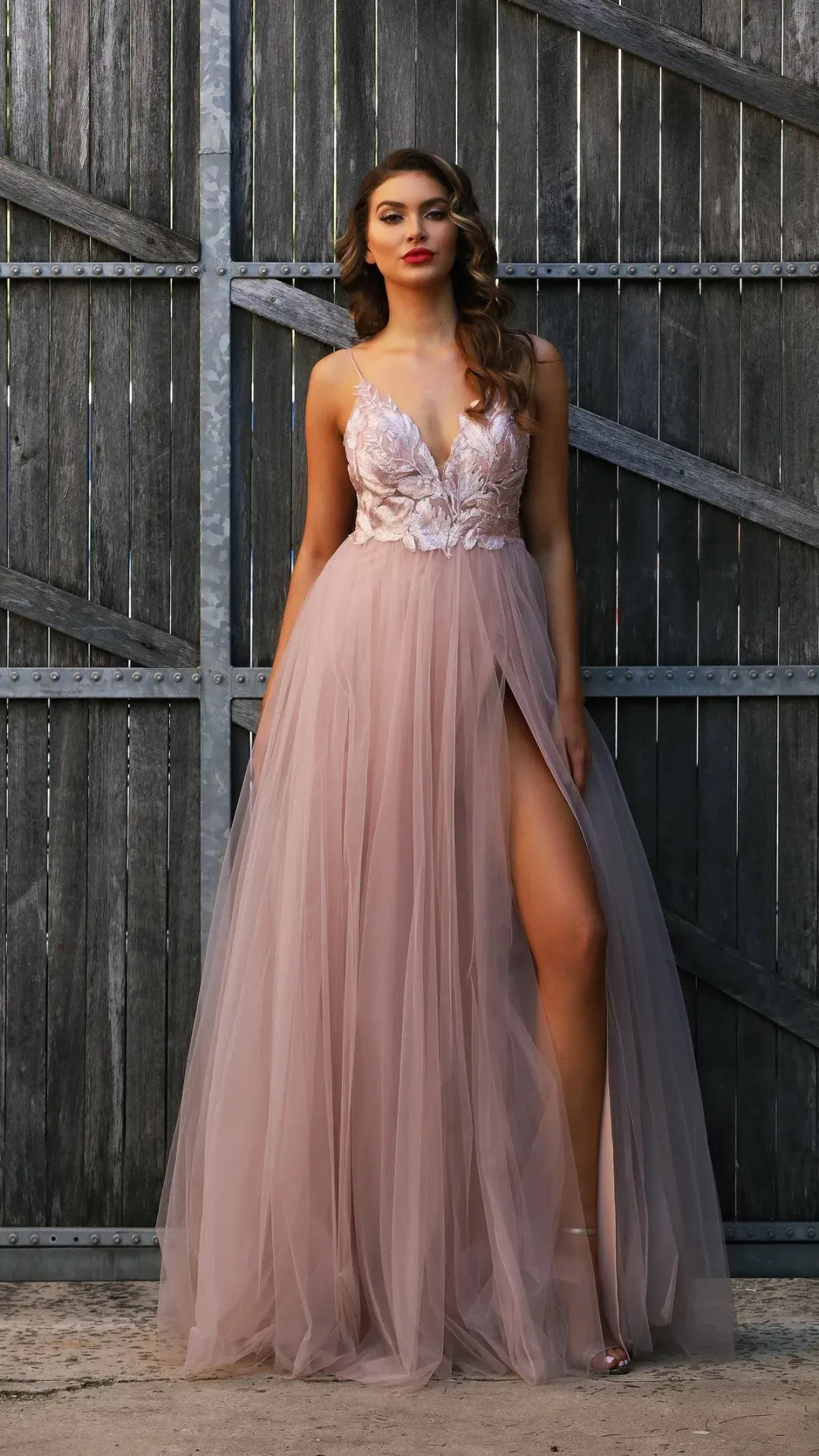 Jadore Odette Gown Blush Size 8 for rent on The Volte - main image
