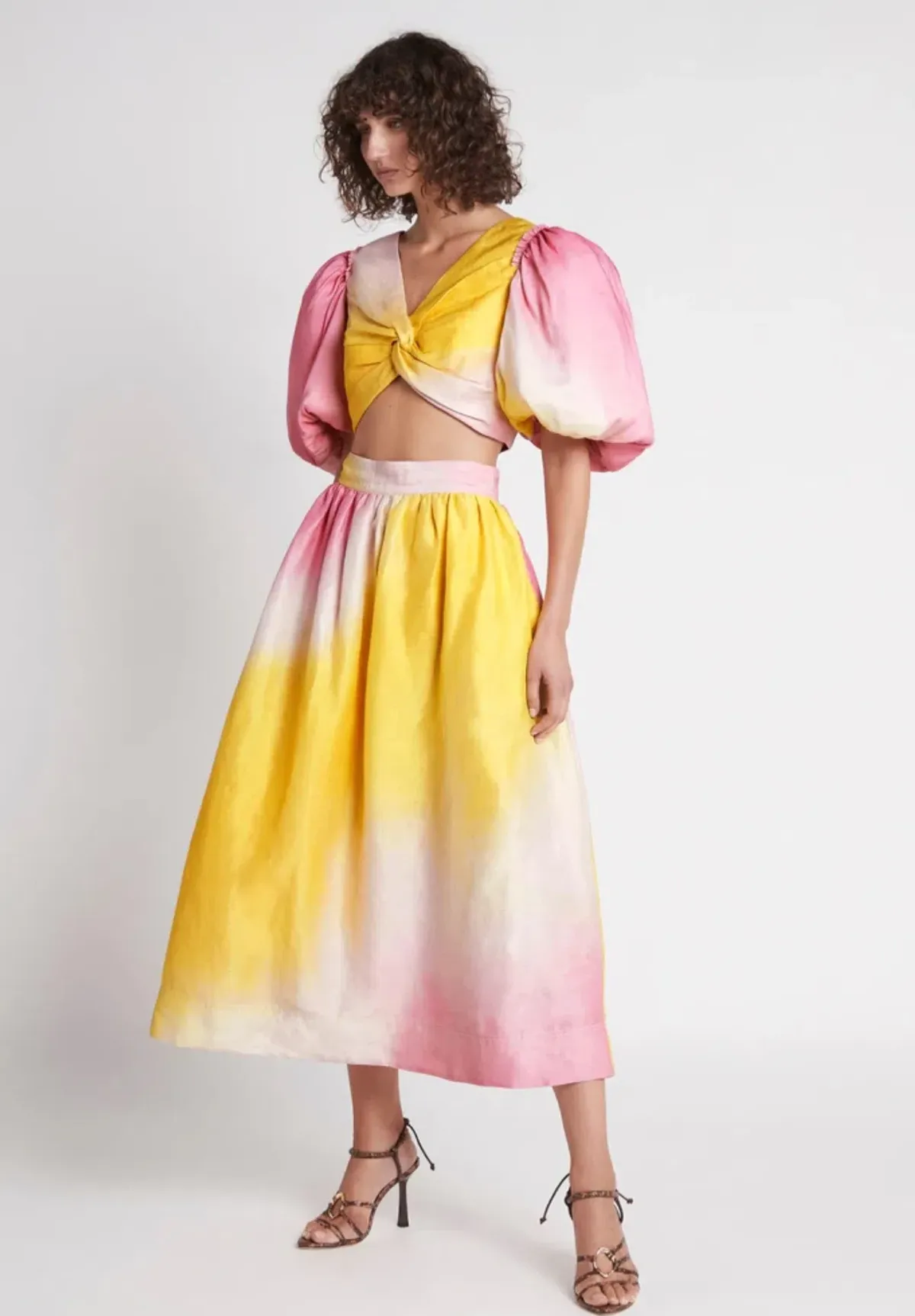 Aje Cloud Burst Midi Skirt Multi Size 8 / S for rent on The Volte - main image