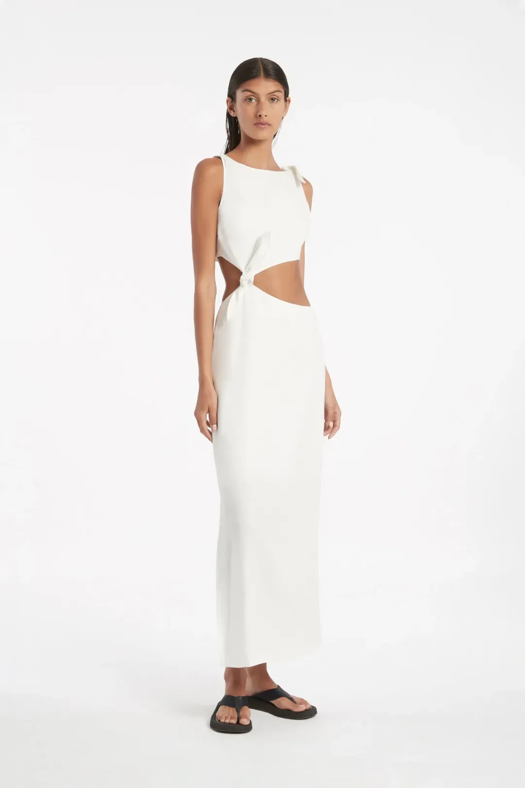 Sir The Label Ambroise Knot Dress White Size 8 for rent on The Volte - main image