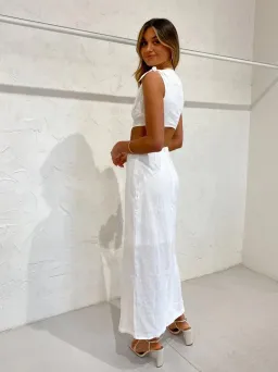 Sir The Label Ambroise Knot Dress White Size 8 for rent on The Volte - image 2