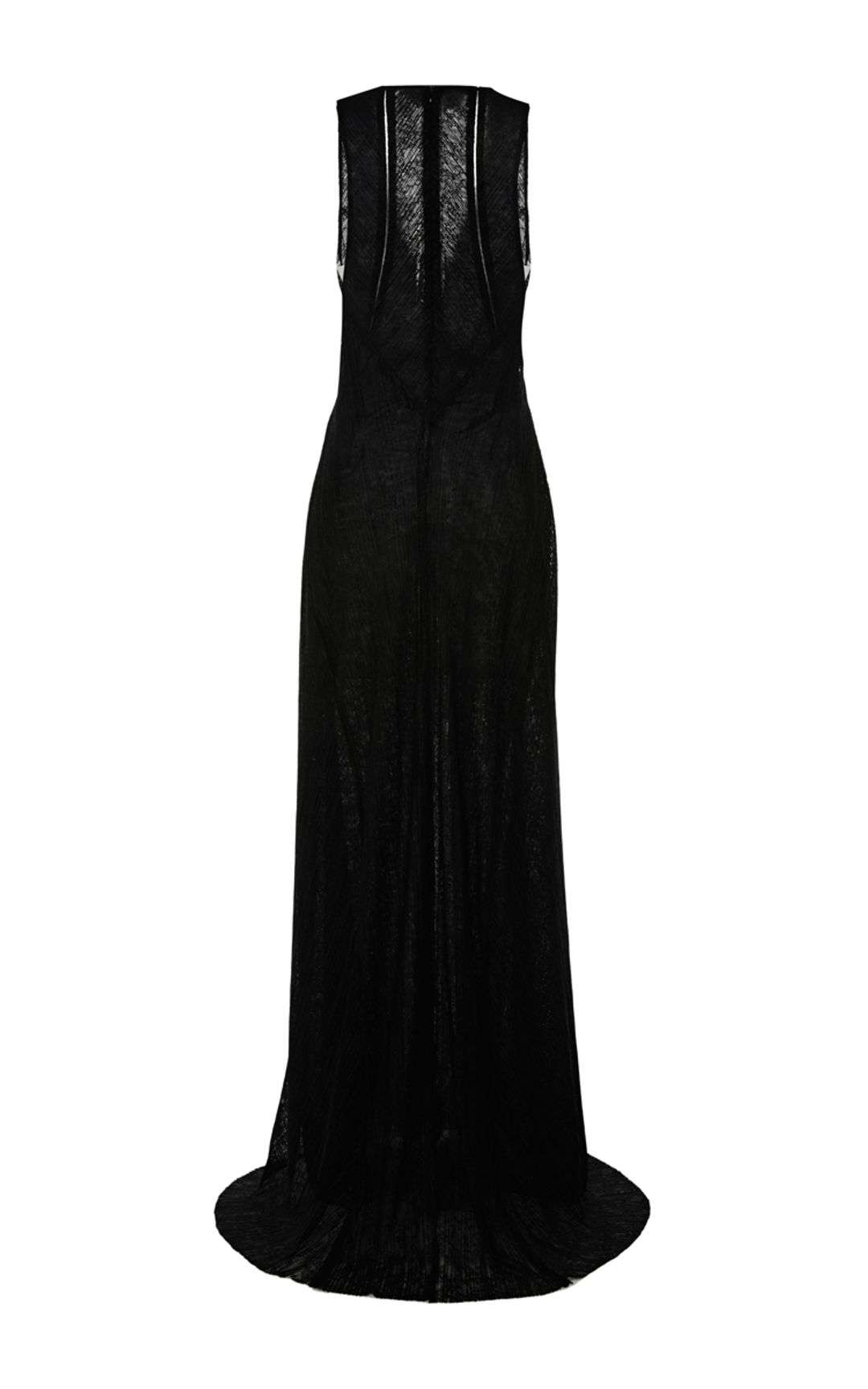 Galvan Pleated Lace Plunge Neck Dress for rent on The Volte - main image