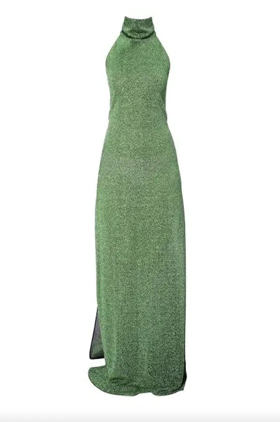 Oseree Lumiere Turtleneck Dress in Green Size 10  for rent on The Volte - main image