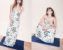 Galvan Flocked Leopard Print Dress for rent on The Volte - image 4