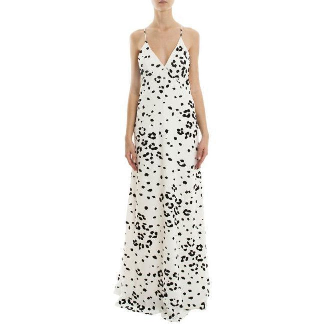 Galvan Flocked Leopard Print Dress for rent on The Volte - main image