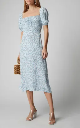 Faithfull Majorelle Midi Dress Bella Floral Size 8  for rent on The Volte - image 1