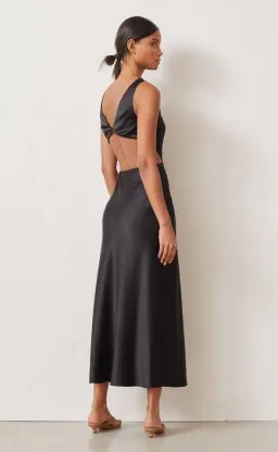 Bec & Bridge Seraphine Cut Out Midi Dress Black Size 8 for rent on The Volte - image 2