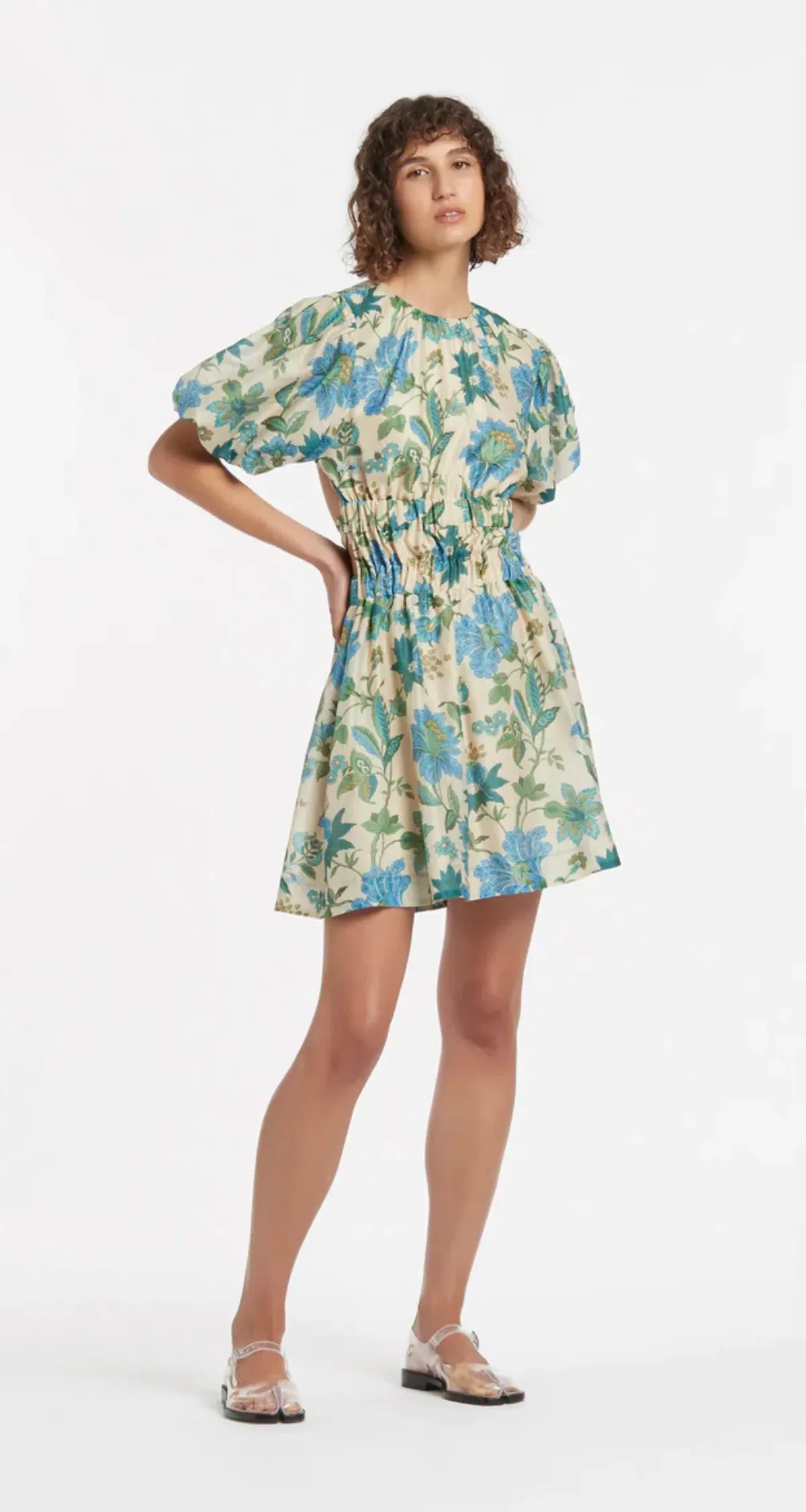 Sir The Label Celia Open Back Mini Dress in Marguerite Print Size 8 for rent on The Volte - main image