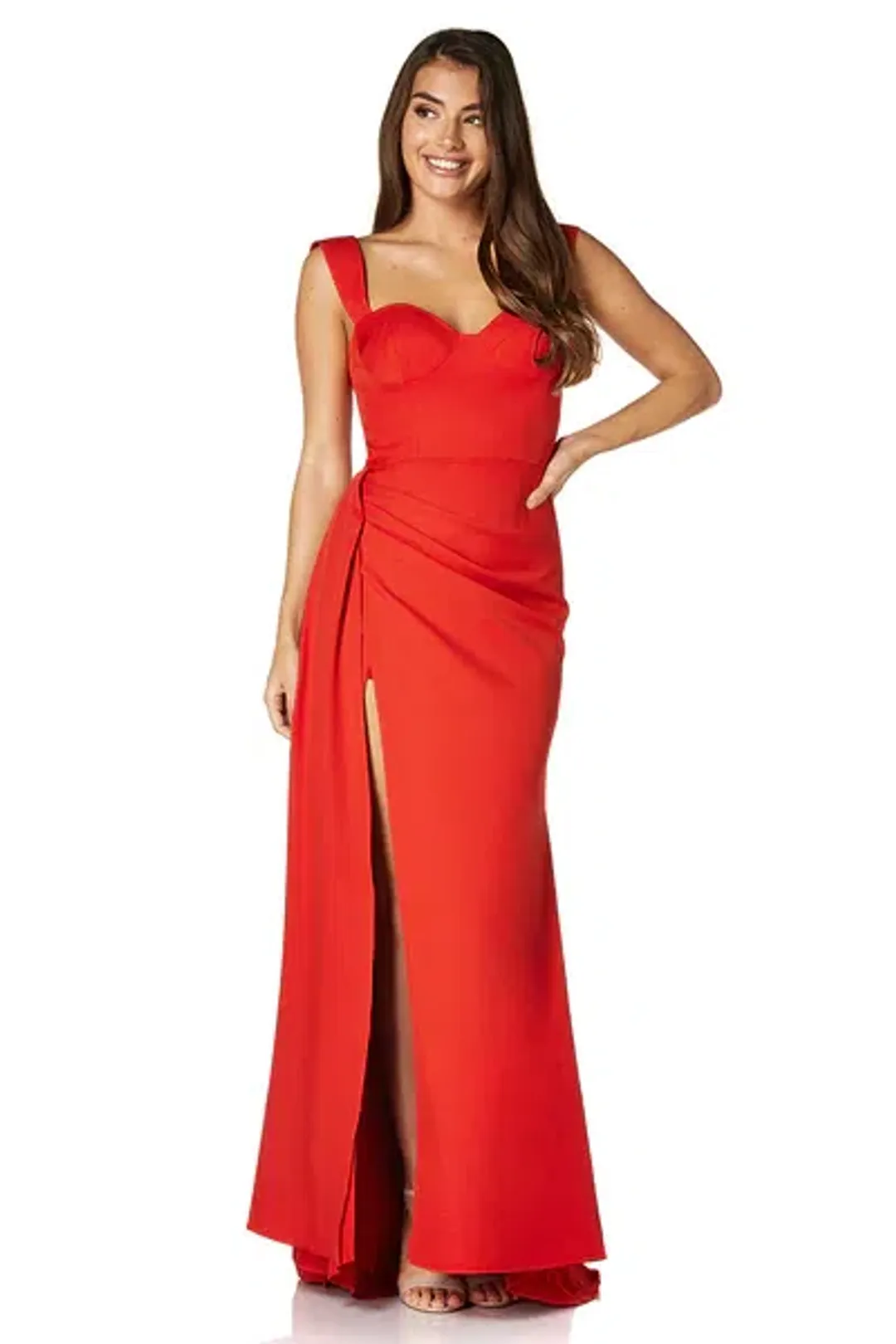 Jarlo London Melody Sweetheart Dress Red Size 8  for rent on The Volte - main image