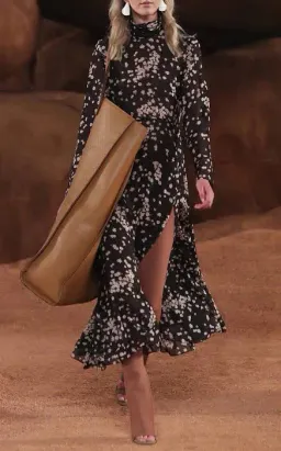 Camilla & Marc Gardin Floral Silk Dress Camelia Spot Print Size 8 for rent on The Volte - image 3