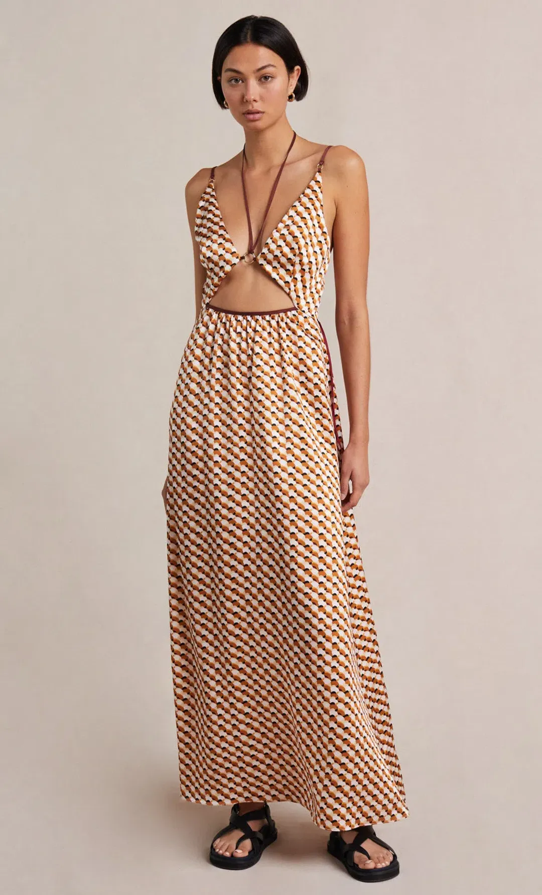 Bec & Bridge Casablanca Maxi Dress Print Size 6 for rent on The Volte - main image