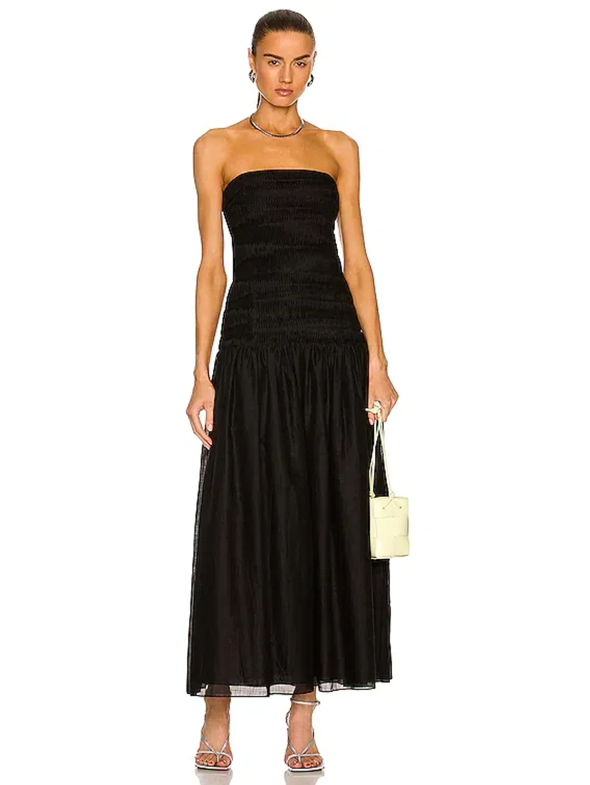 Sir the Label Xanthe Strapless Dress Black Size XS / AU 6 for rent on The Volte - main image