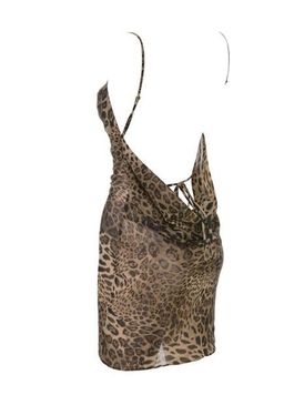 MISTRESS ROCKS ALL OUT LEOPARD PRINT BIAS CUT COWL NECK DRESS for rent on The Volte - image 14