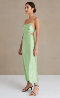 Bec & Bridge  Raquel Midi Dress Green Apple Size 12  for rent on The Volte - image 2