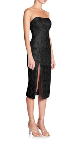 Manning Cartell no filter strapless black dress size 8 for rent on The Volte - image 2