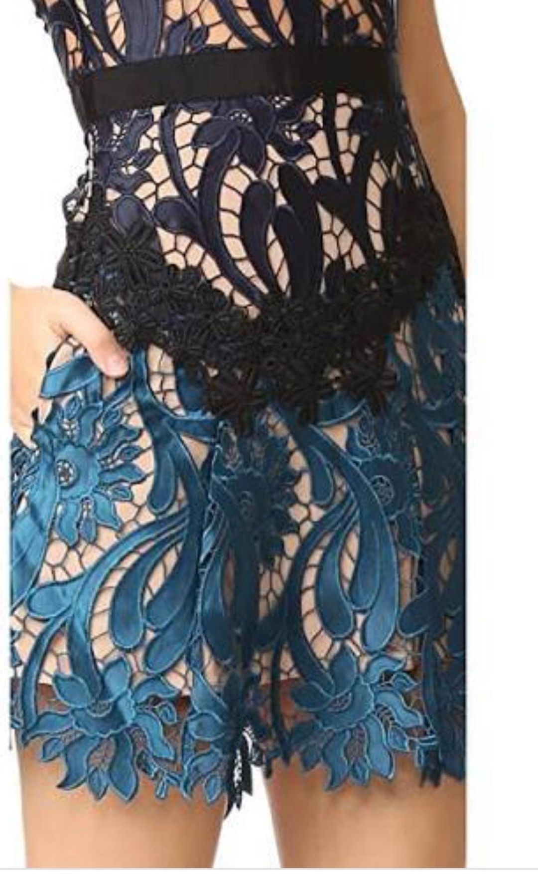 Self portrait prairie mini dress size 10 for rent on The Volte - main image