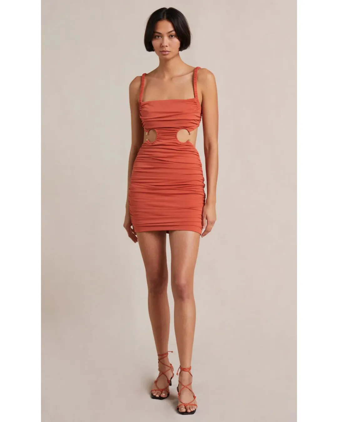 Bec & Bridge Lena Mini Dress Paprika Size AU 10 for rent on The Volte - main image
