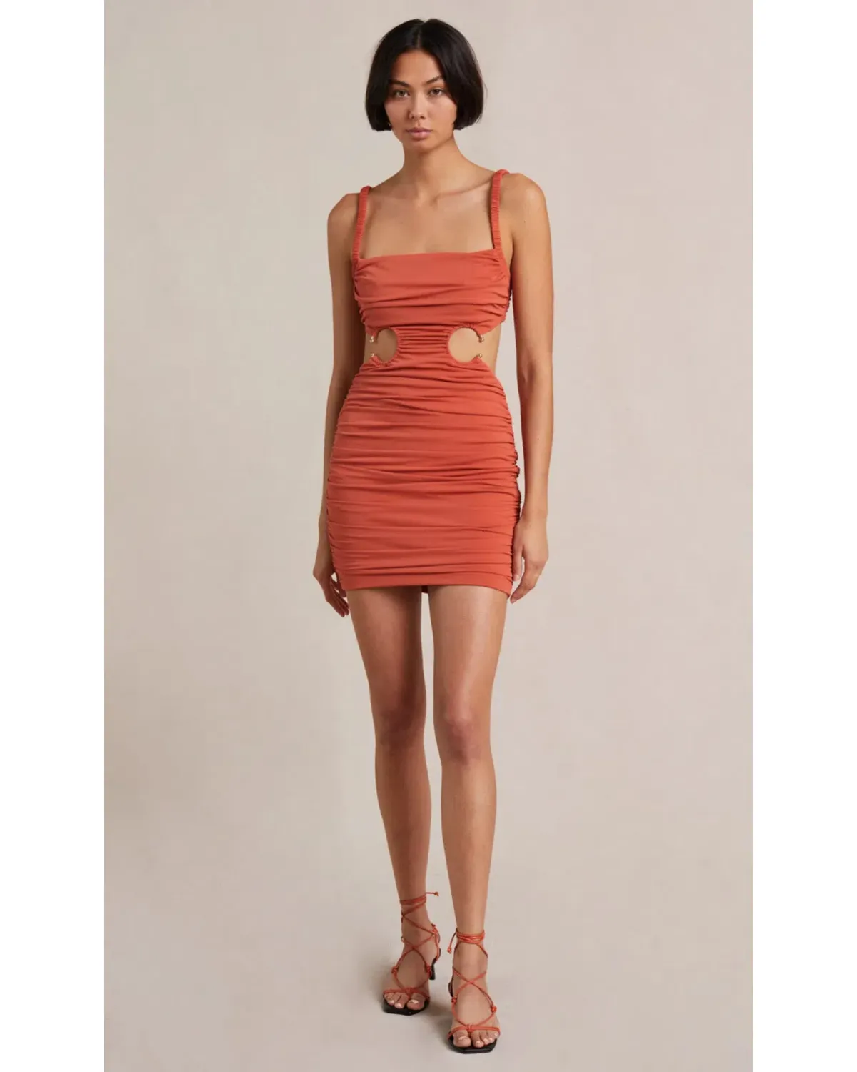 Bec & Bridge Lena Mini Dress Paprika Size AU 10 for rent on The Volte - main image