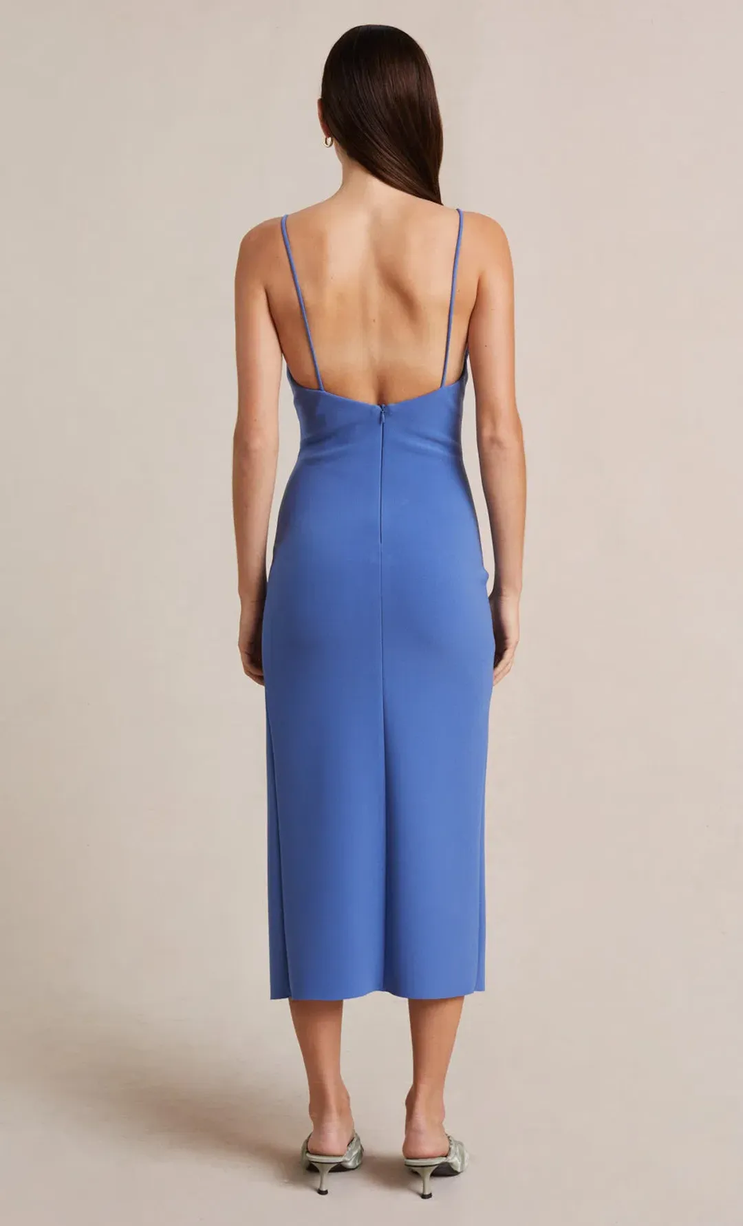 Bec & Bridge Josette Midi Dress French Blue Size 8  for rent on The Volte - main image