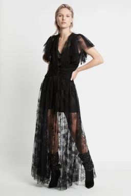 Sass & Bide Salomes Dance Dress Black Size 10  for rent on The Volte - image 1
