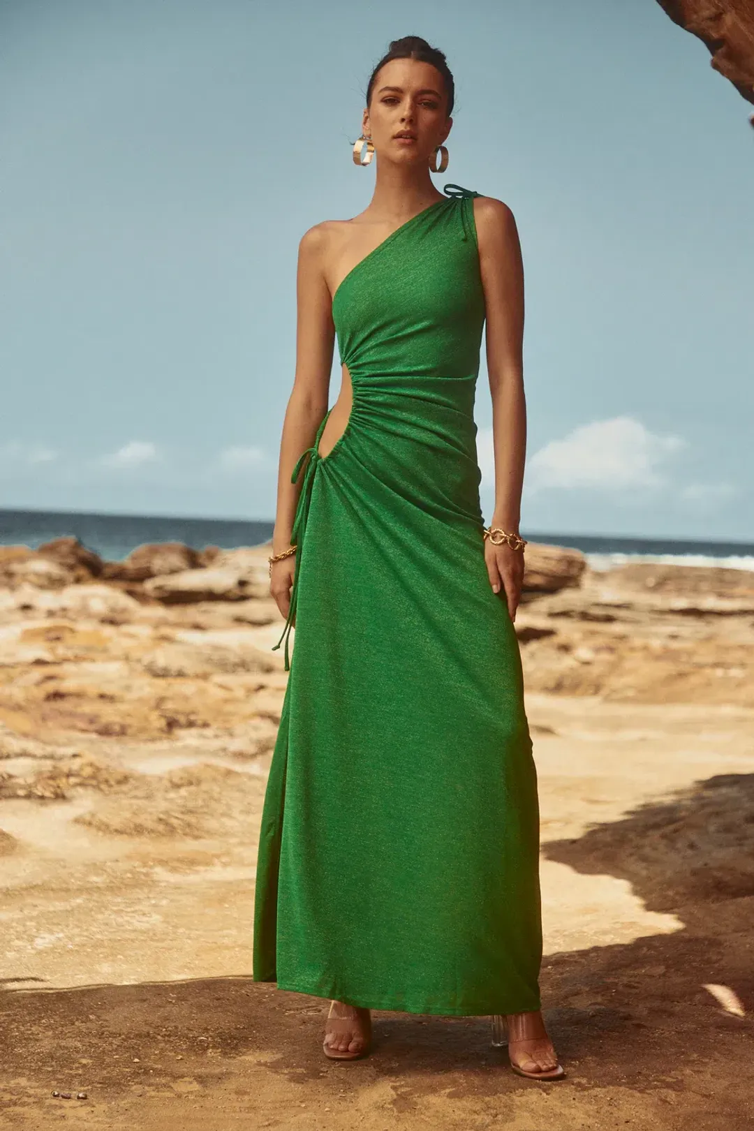 Sonya Moda Nour Dress in Forest Green Size M / AU 10 for rent on The Volte - main image