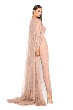 Portia and Scarlett Savanah Rose Gold Jumpsuit Size S for rent on The Volte - image 5