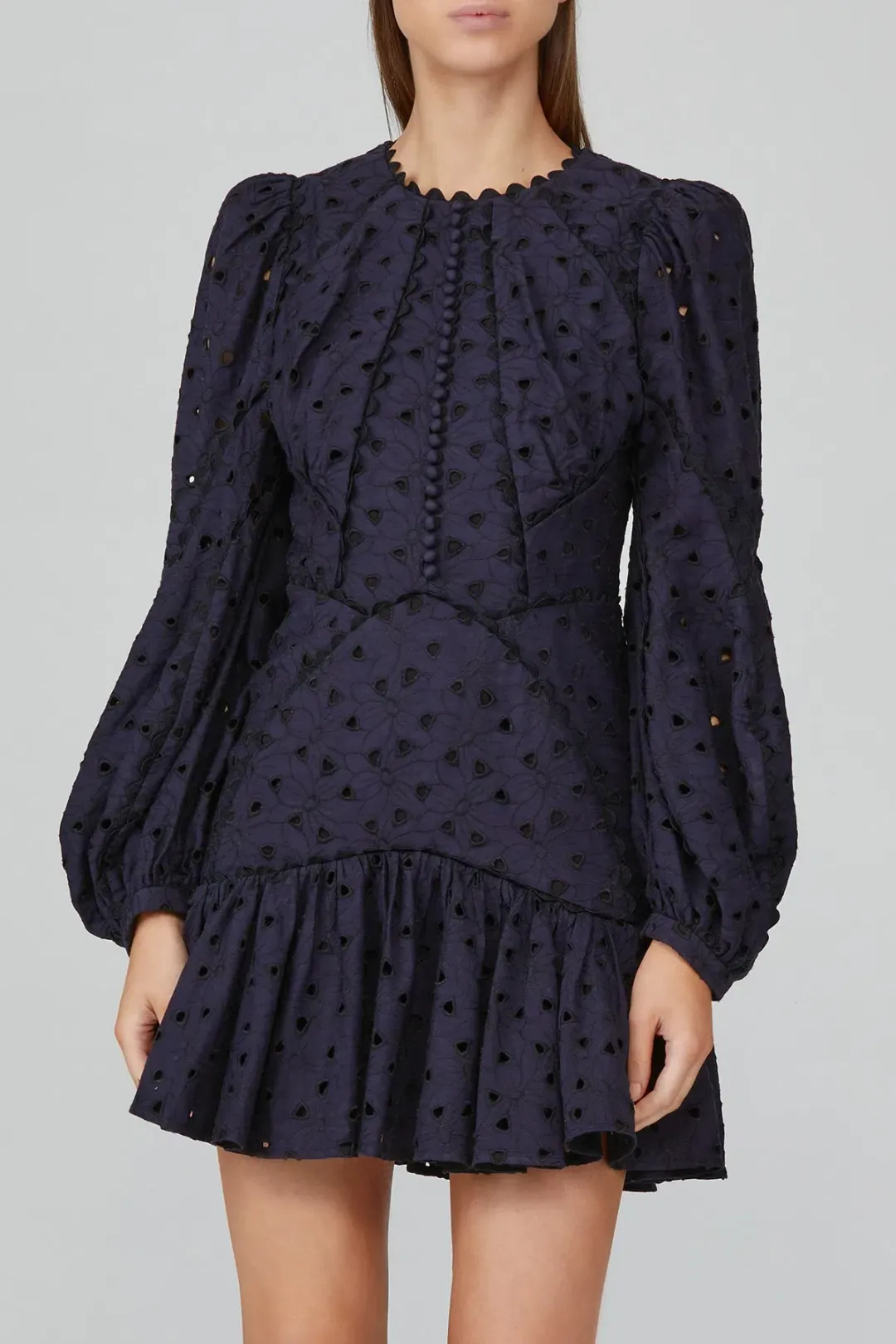 Acler Walker Dress Navy Size 8 for rent on The Volte - main image