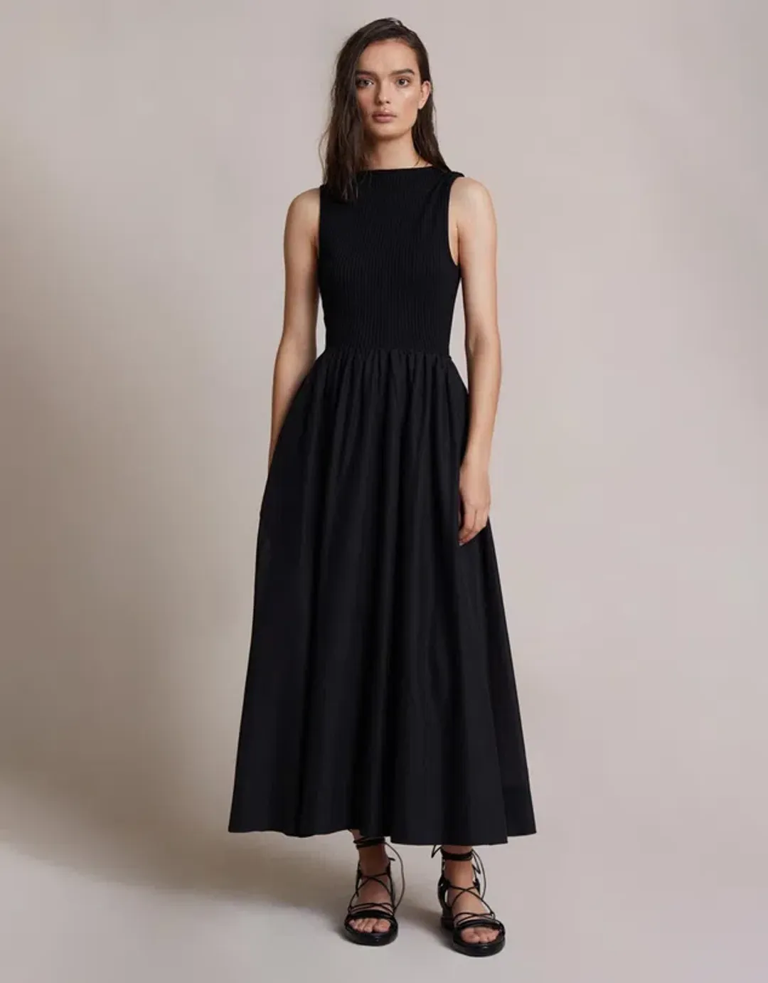Bec & Bridge Reevis Midi Dress Black Size 8 for rent on The Volte - main image