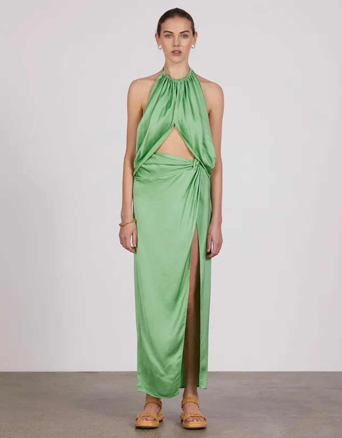 Anna Quan Elyse Dress in Apple Green Size 8 for rent on The Volte - main image