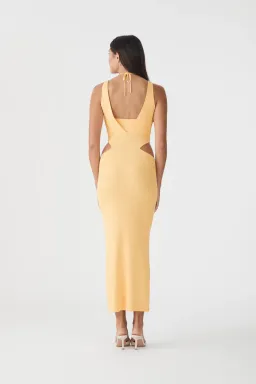 San Sloane Andoria Midi Dress Orange Size 6 for rent on The Volte - image 2