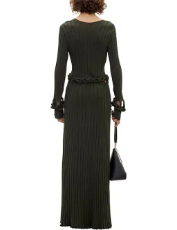 Dion Lee Braid Long Sleeve Dress Green Size 8 for rent on The Volte - image 4