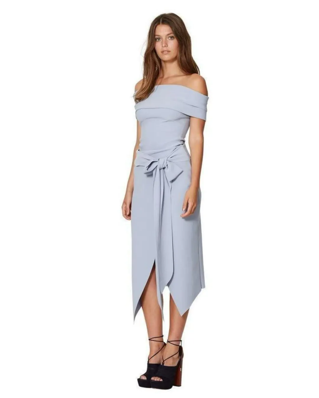 Bec & Bridge Winkworth Top and Skirt Set Blue Size AU 8 for rent on The Volte - main image