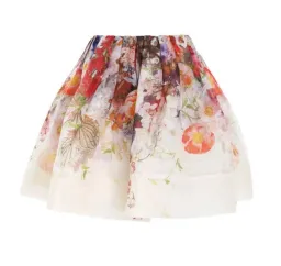 Zimmermann Prima Gathered Mini Skirt Floral Size 1 / Au 10 for rent on The Volte - image 4