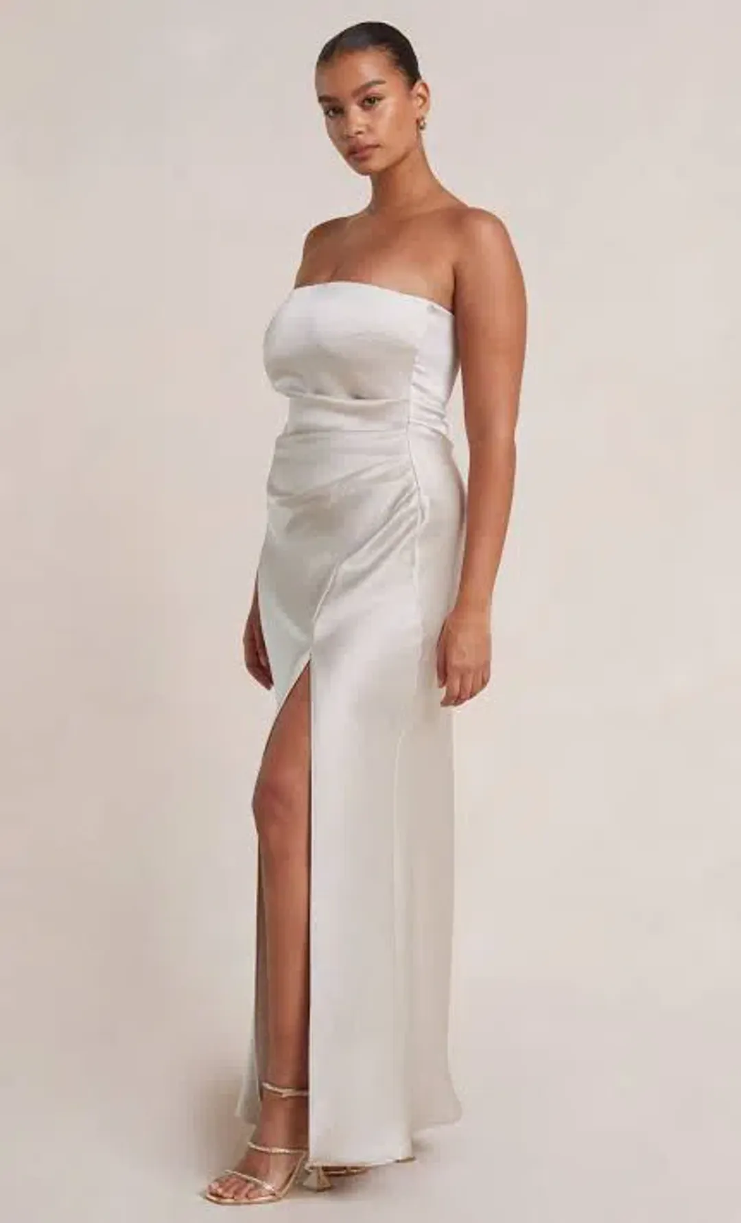 Bec & Bridge Dreamer Strapless Dress Sand Size 8  for rent on The Volte - main image