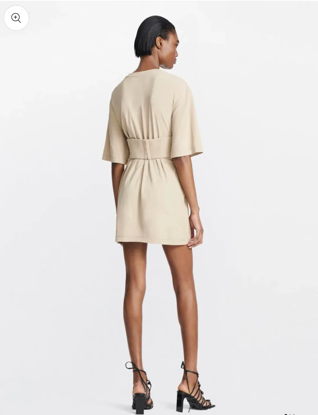 Dion Lee Oversized Undercorset Tunic Dress Sand Size 6 for rent on The Volte - main image
