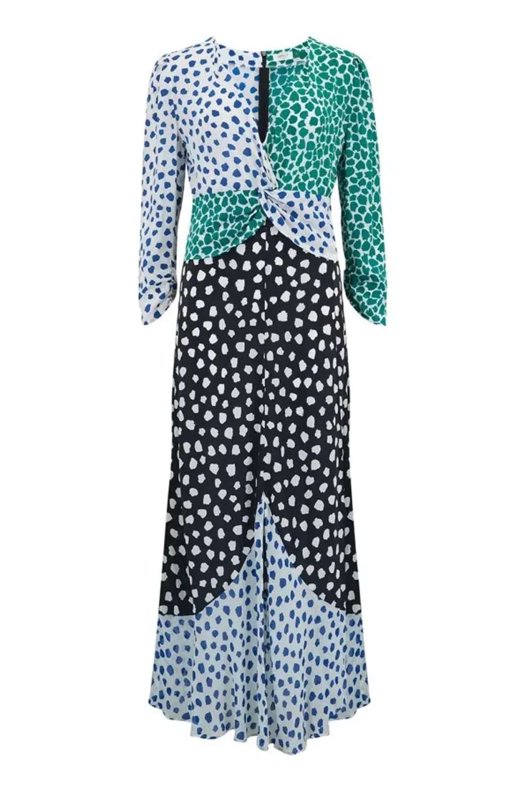 Rixo Chelsea Psychedelic Tulip Spot Dress Print Size 8 for rent on The Volte - main image