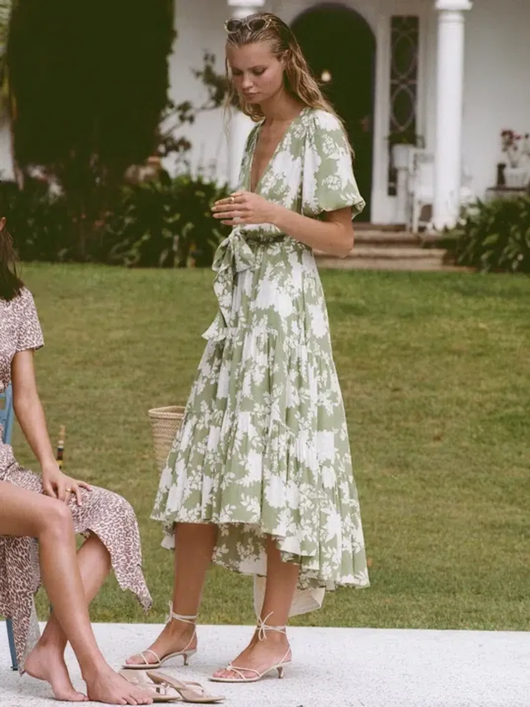 Kivari Yara Floral Maxi Dress Apple Size S for rent on The Volte - main image