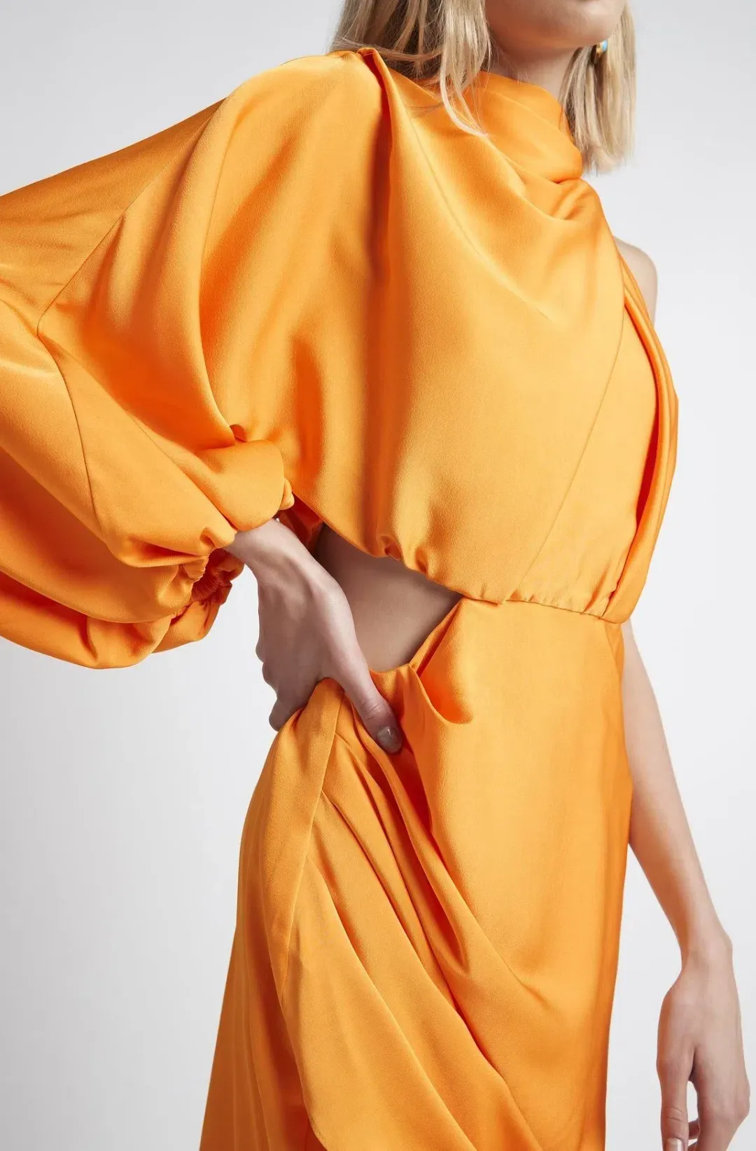 Sheike Juliet Dress Striking Orange Size 8  for rent on The Volte - main image