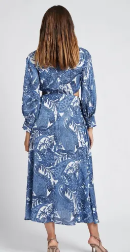 Sheike Casablanca Dress Icy Paisley Print Size 8 for rent on The Volte - image 3
