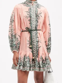 Zimmermann Moonshine Floral Mini Dress Print Size 10 for rent on The Volte - image 2