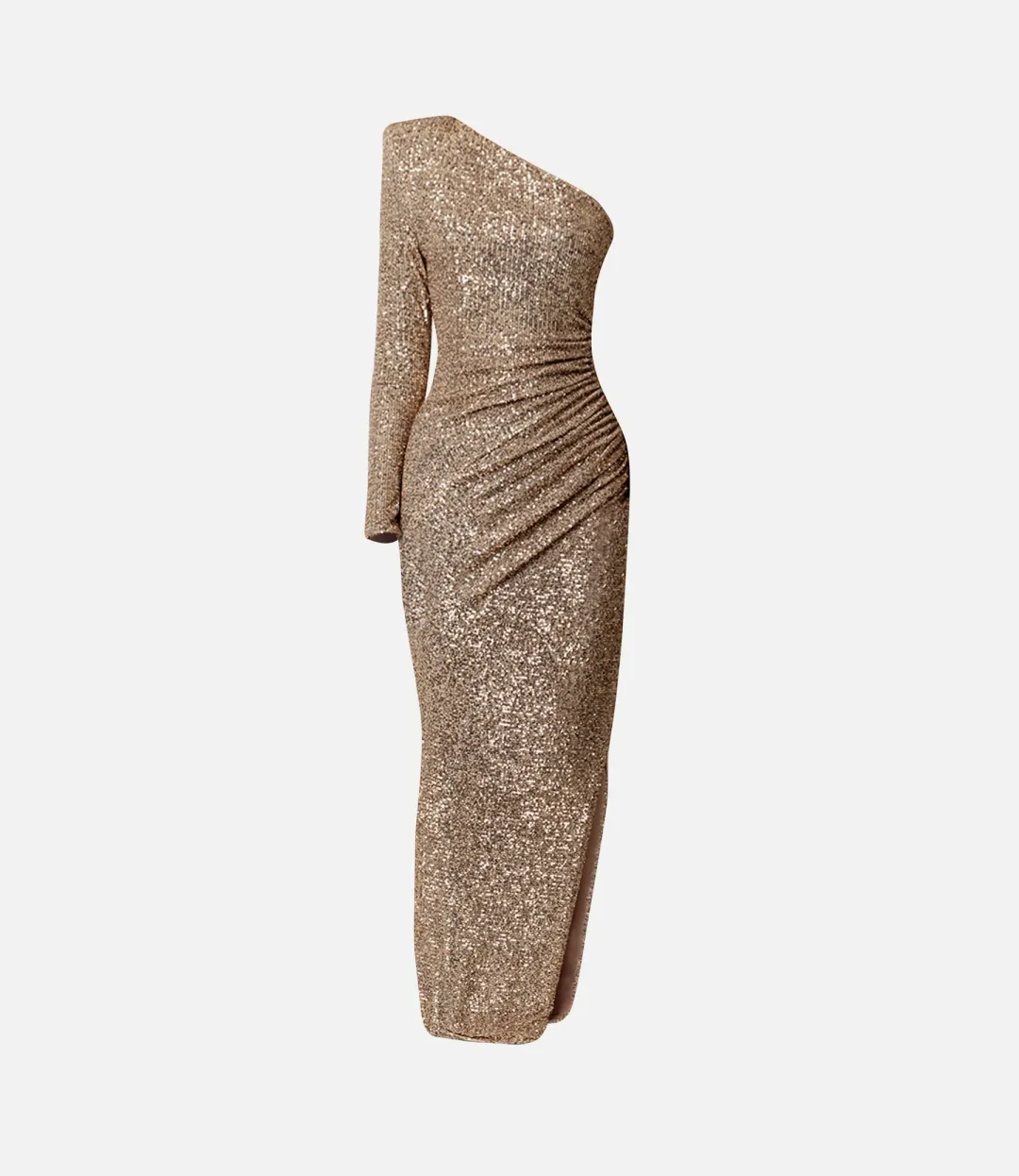 Meraki Freja Sequin Dress Gold Size 12 for rent on The Volte - main image