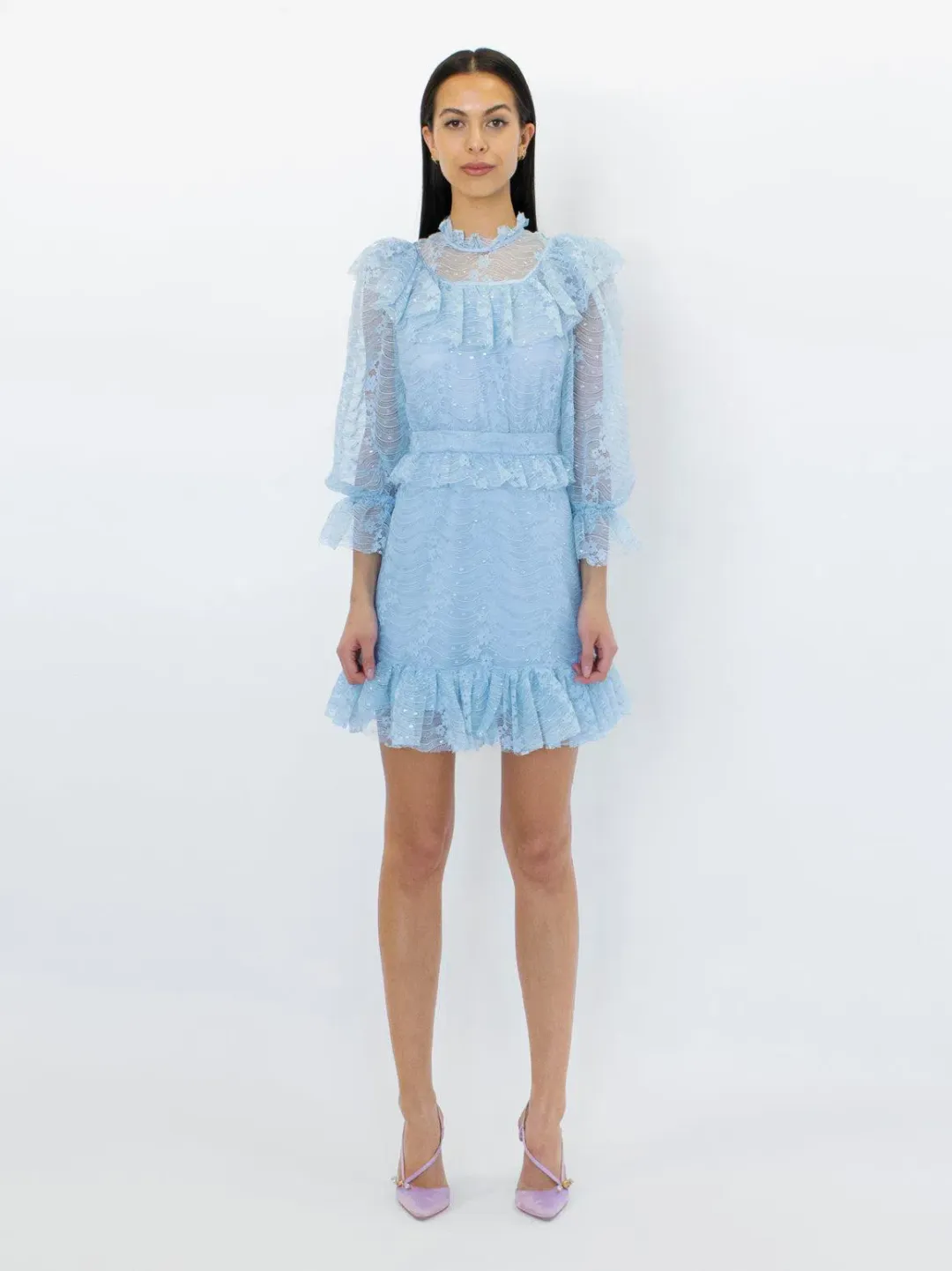 Alice McCall Powder Blue Love My Way Mini Dress Blue Size 6 for rent on The Volte - main image