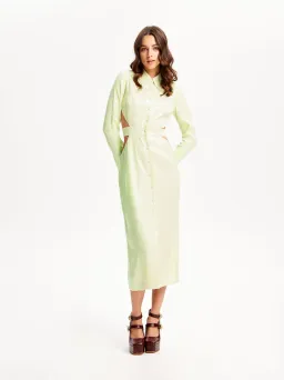 Alice McCall Lime Cream Night Sky Trench Green Size 8 for rent on The Volte - image 3
