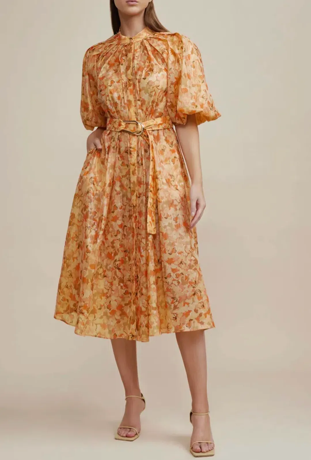 Acler Cranhurst Dress Peach Parfait Size 12  for rent on The Volte - main image