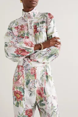 Zimmermann Bellitude Floral-print Jumpsuit Floral Size 0/AU 8 for rent on The Volte - image 2