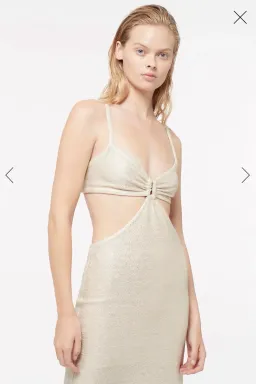 Manning Cartell Total Eclipse Cut Out Dress Soft Gold Size 6 for rent on The Volte - image 2