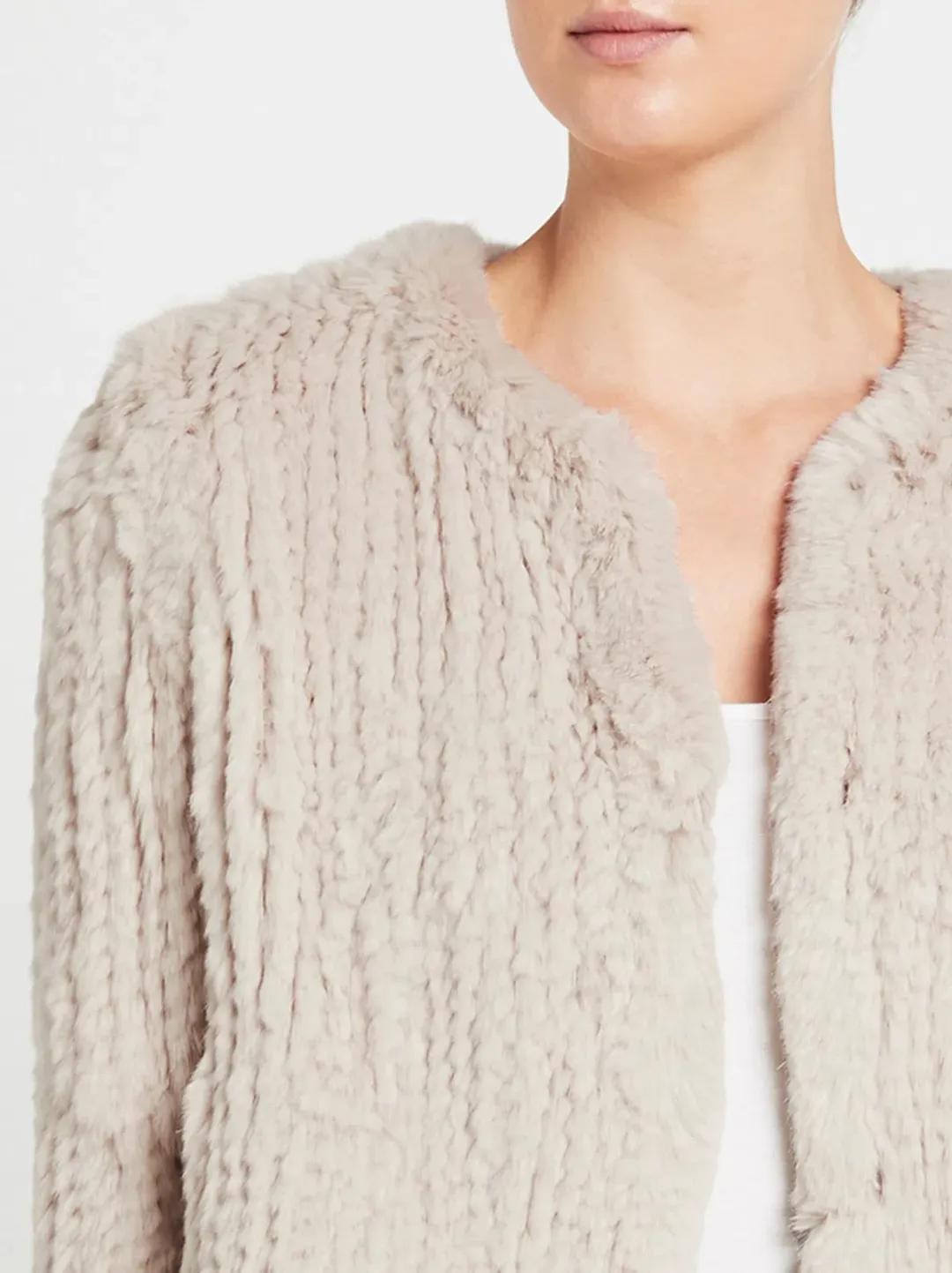 H Brand Elle Jacket Chalk Grey One Size for rent on The Volte - main image