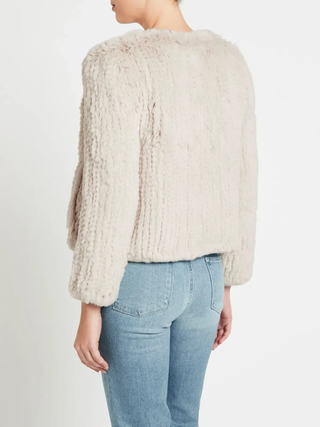 H Brand Elle Jacket Chalk Grey One Size for rent on The Volte - main image