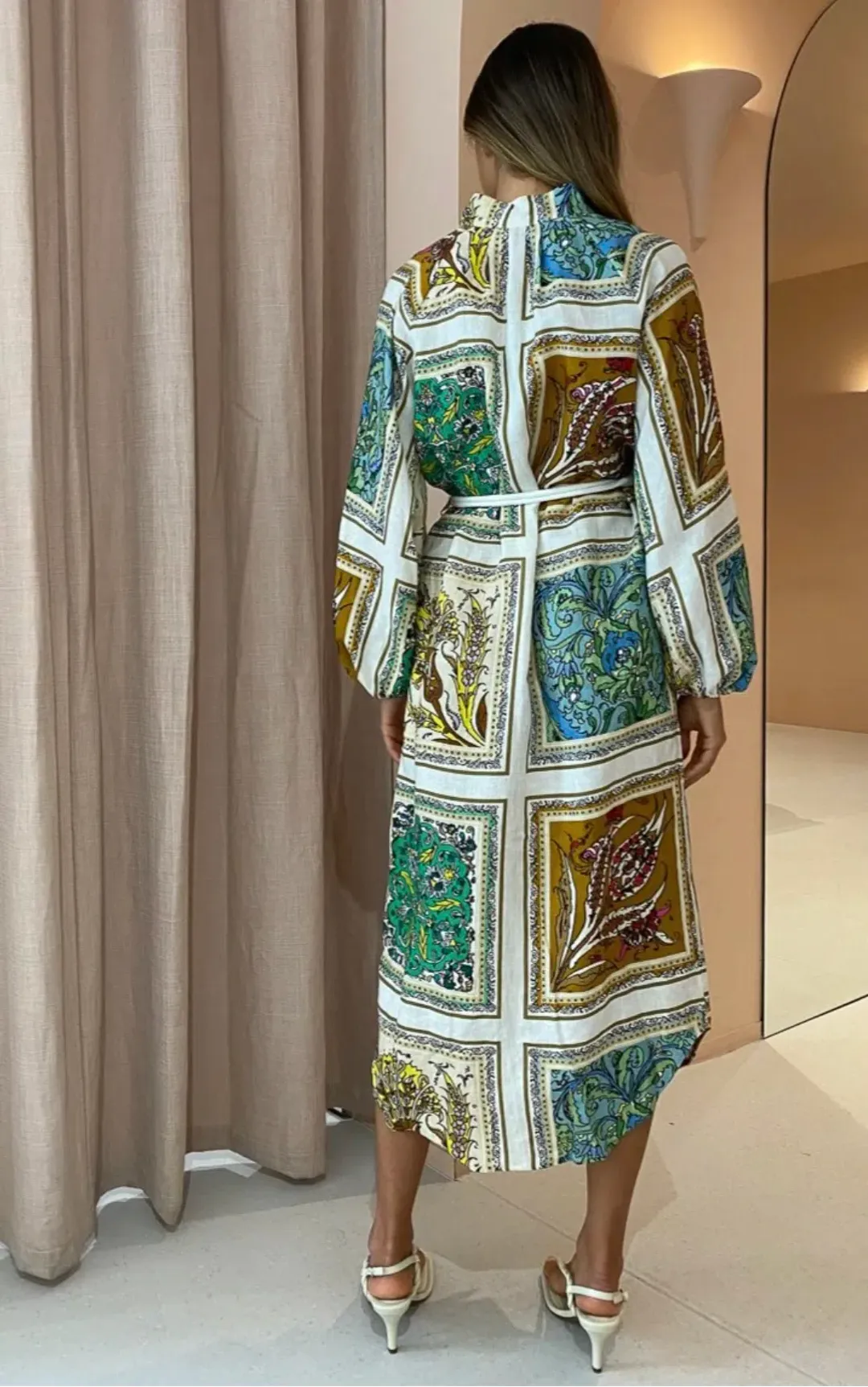 Alemais Delphine Shirtdress Print Size 12 for rent on The Volte - main image