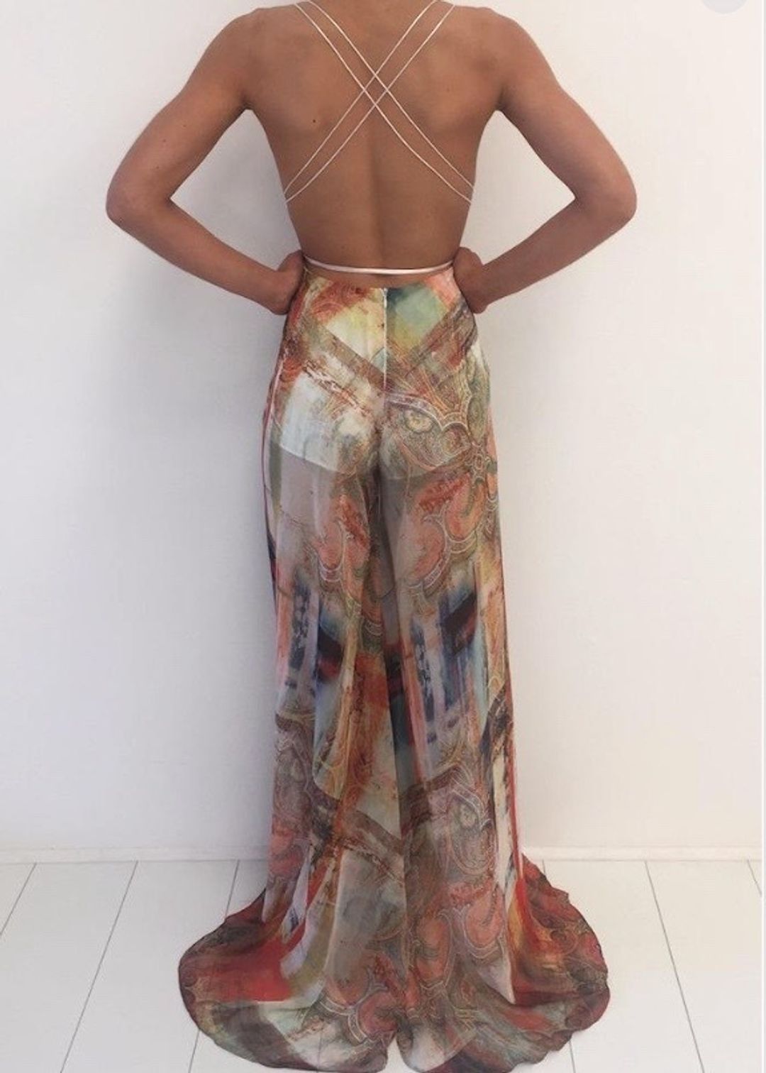 Natalie Rolt Gwen Jumpsuit Multi Size 8 for rent on The Volte - main image