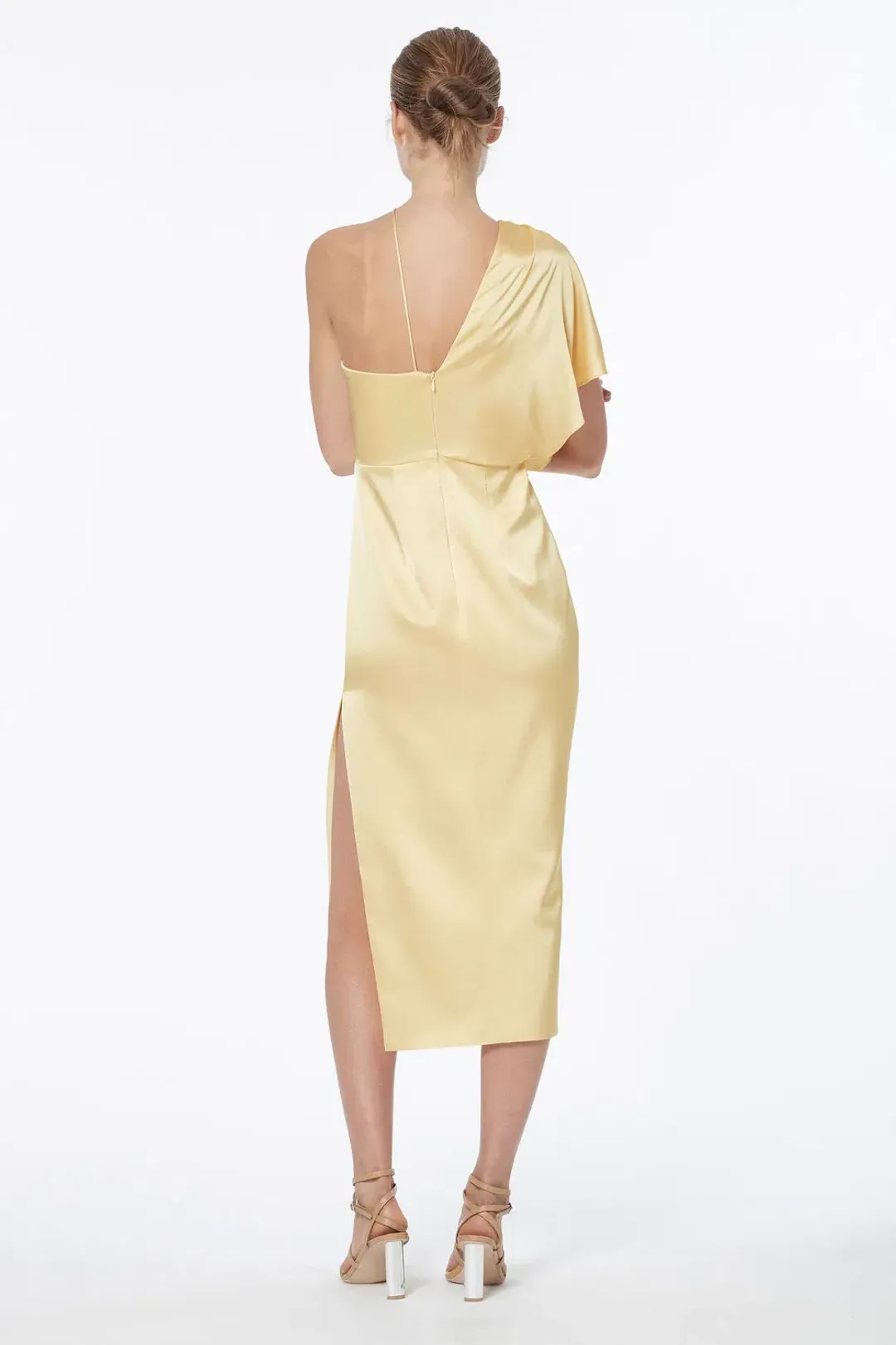 Manning Cartell Miami Heat Asymmetric Dress Yellow Size 8 for rent on The Volte - main image